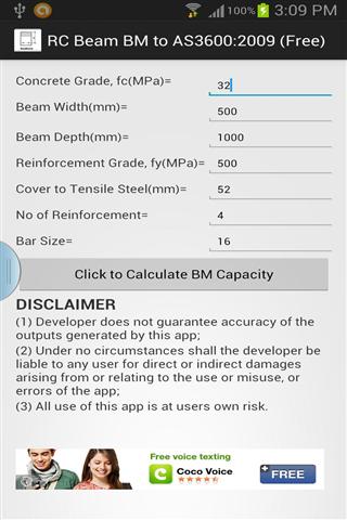 钢筋混凝土梁的设计 R.C.BEAM TO AS36002009截图3