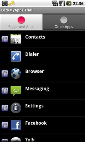 保护应用程序LockMyApps截图3