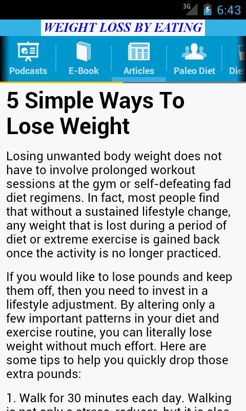 Weight Loss By Eating截图3