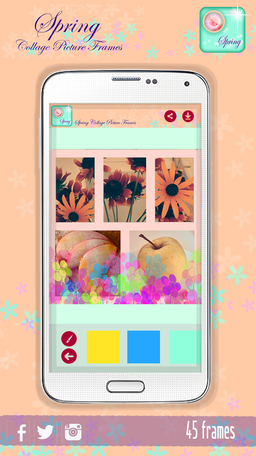 春天照片拼贴照片相框截图6