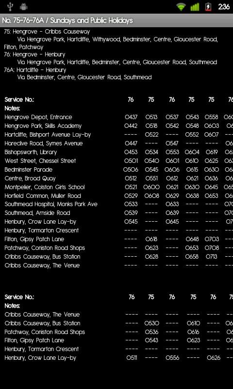 Bristol Bus Timetable Live截图3