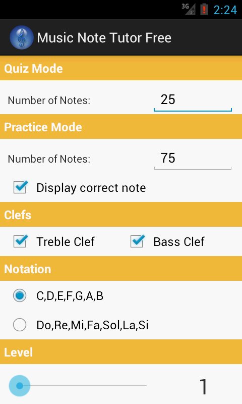 Music Note Tutor Free截图7