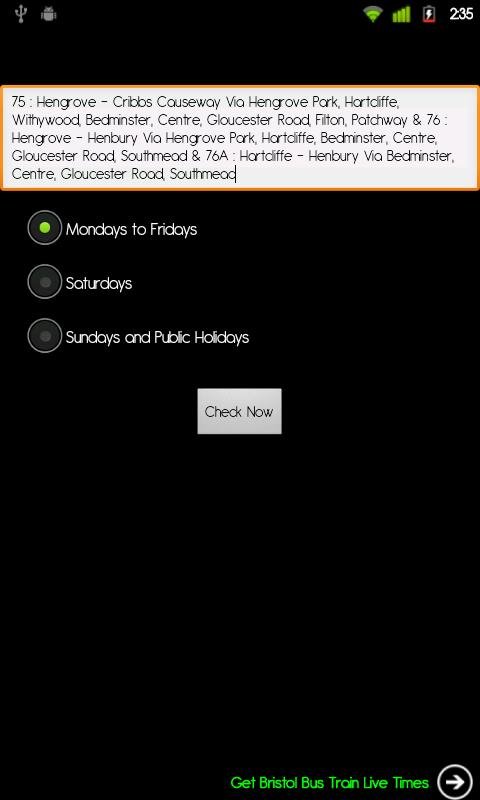 Bristol Bus Timetable Live截图1