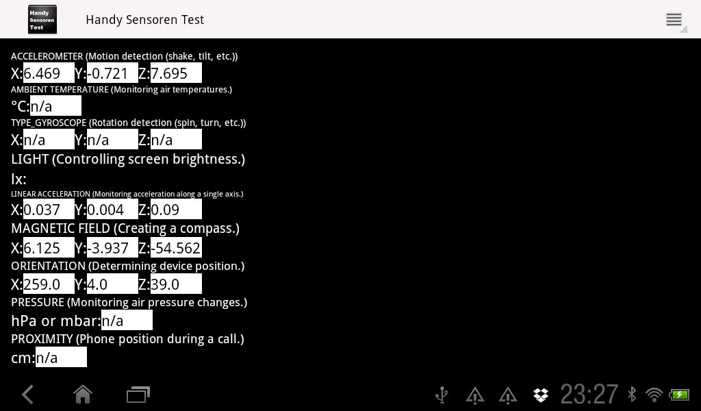 Mobile sensors test截图4