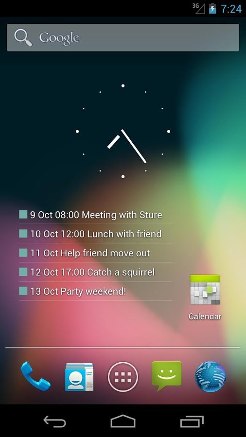 Transparent Calendar Widget截图7