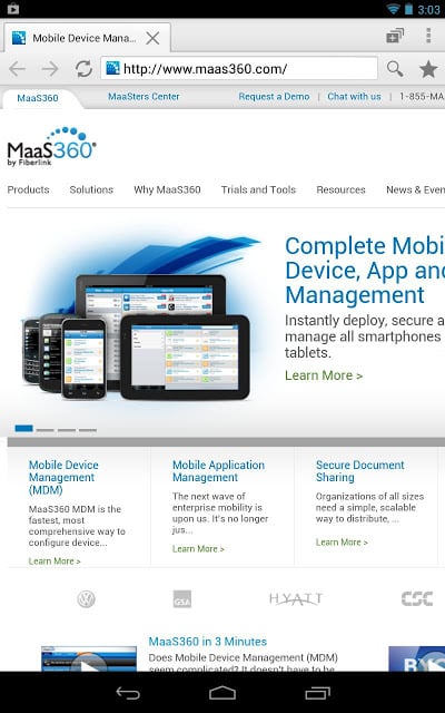 MaaS360安全浏览器截图4