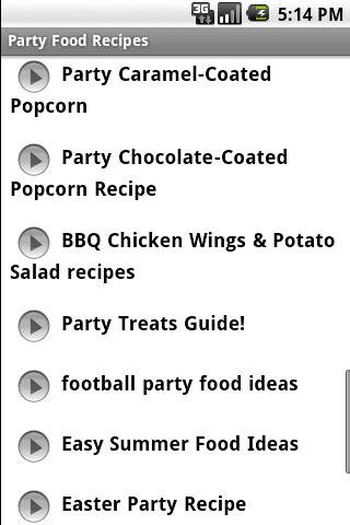 Party Food Recipes截图2