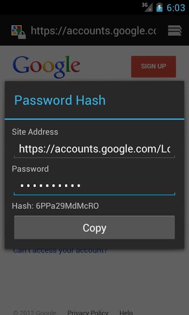 Password Hash截图2