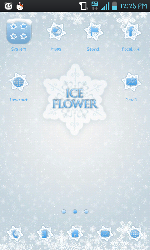 ice flower Go Launcher EX截图3