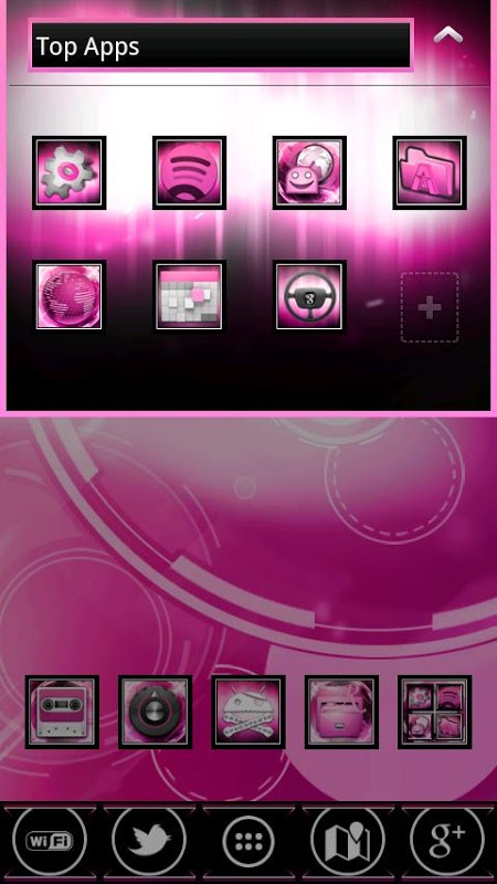 Pink ICS GO Launcher截图7