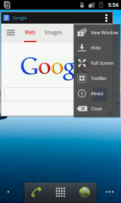 Floating Popup Web Browser截图4