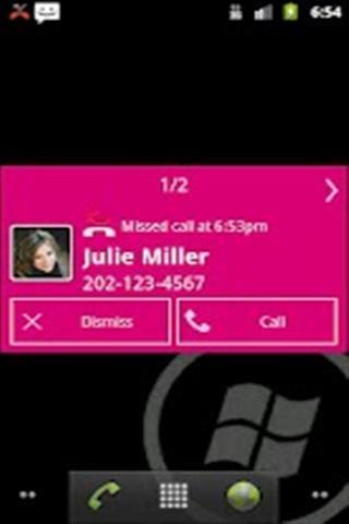 Notify - WP7 Magenta Theme截图1