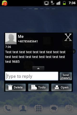 GO SMS Theme White 临主题白色黑色截图2