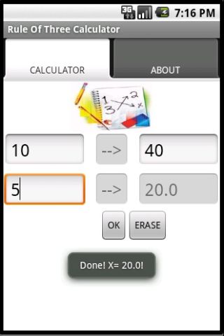 Rule Of Three Calculator截图1