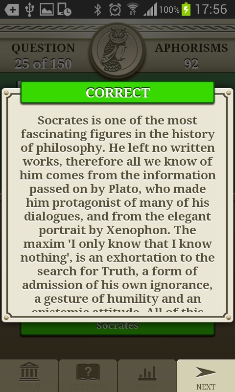 Genius Philosophy Quiz Lite截图3