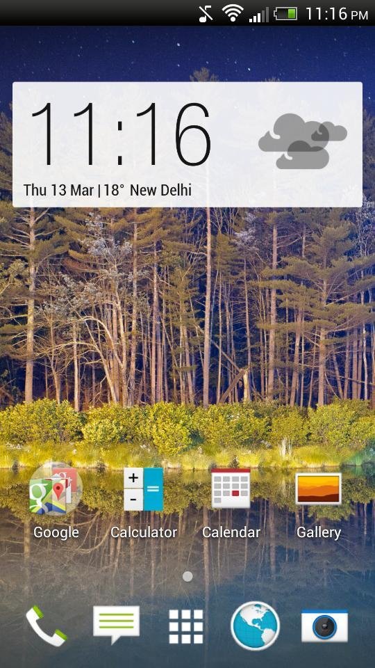 htc one m8时钟皮肤截图2