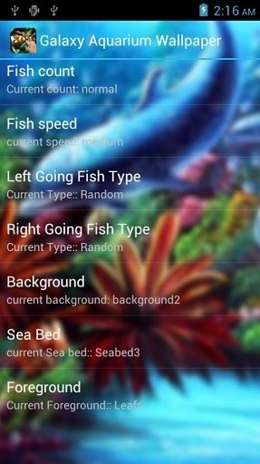 Galaxy Aquarium Wallpaper截图4