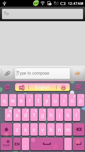 GO Keyboard Happy hour theme截图4