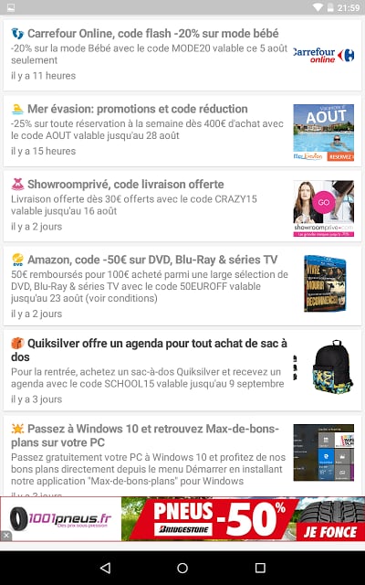 Codes Promos en flux RSS截图11