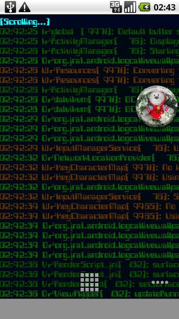 Logcat Live Wallpaper (lite)截图2