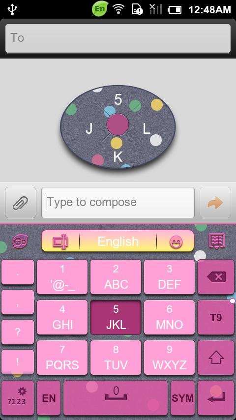 GO Keyboard Happy hour theme截图1