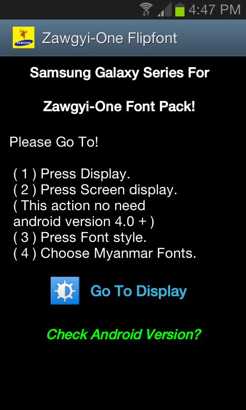 Zawgyi-One Flipfont截图3