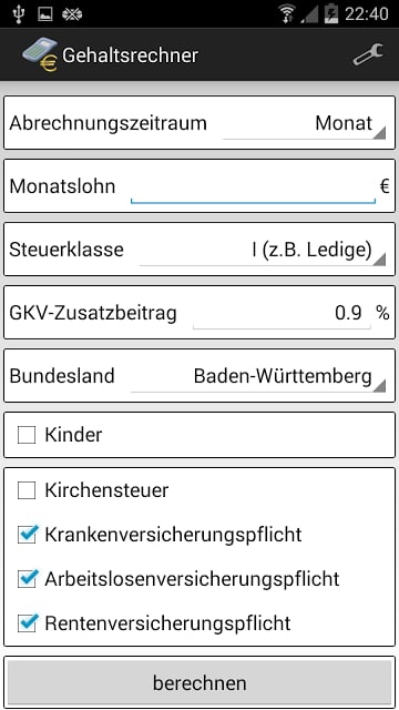 Gehaltsrechner  Brutto → Netto截图11