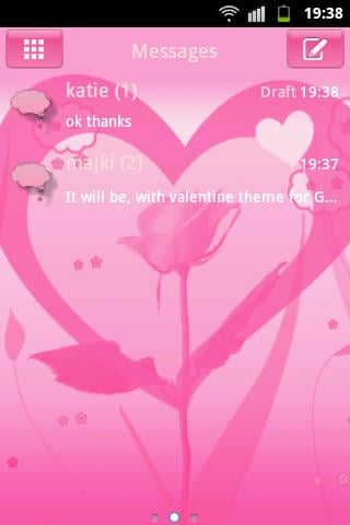 GO SMS Pro Theme Valentine截图1