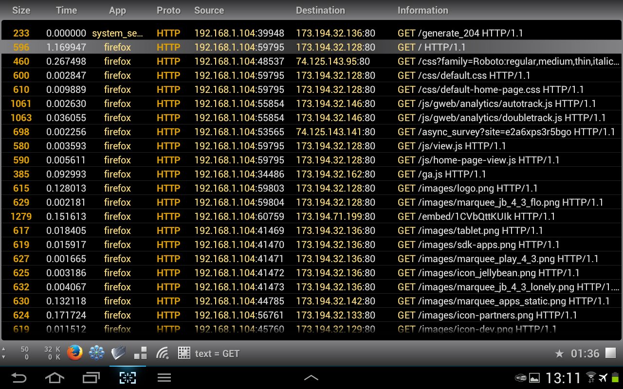 Wi.cap. Network sniffer Demo截图9