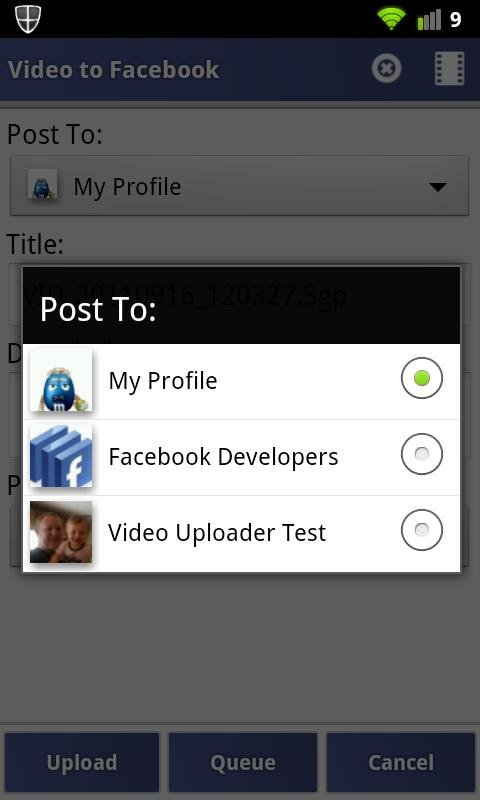 Video Uploader to Facebook截图4