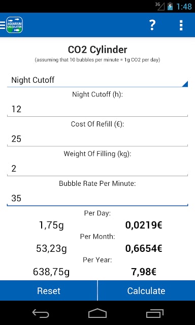Aquarium Calculator截图10