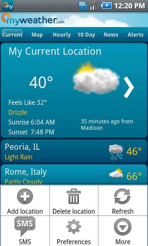 MyWeather Mobile&reg;截图5