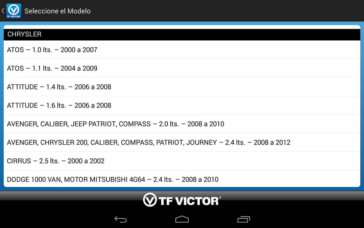 Tabla de Afinaci&oacute;n TF VI...截图5