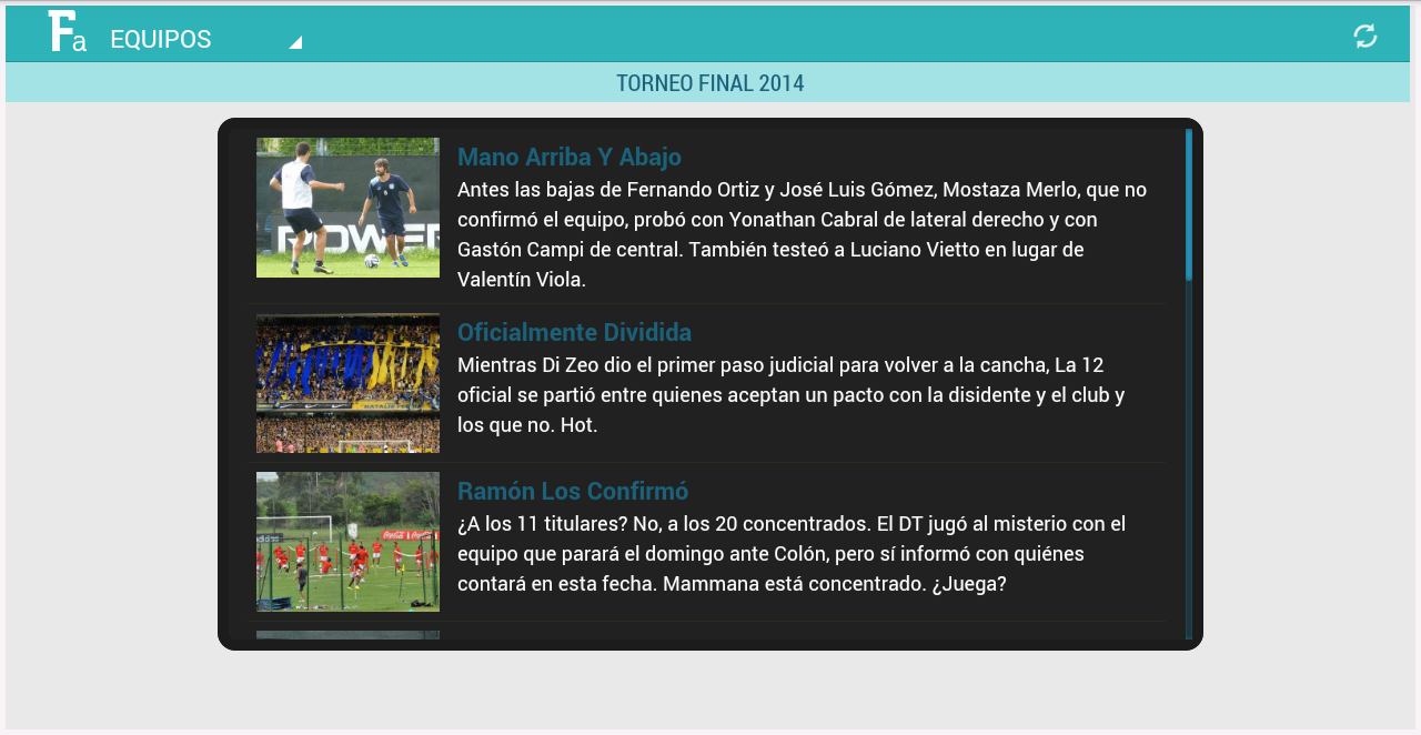 Fútbol Argentino Tablet截图8