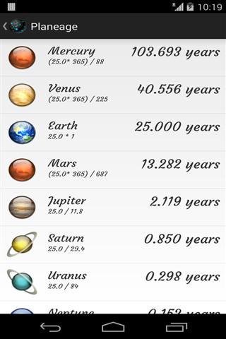 不同行星的年龄截图2