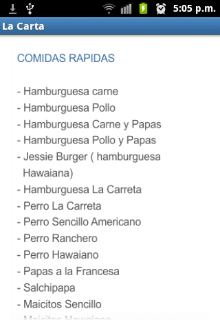 La Carreta Comidas Rápidas截图3