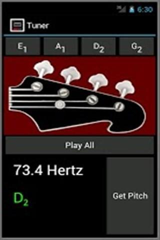 简单的低音吉他调谐器截图2
