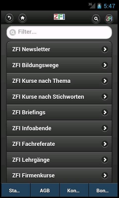 Zentrum für Informatik ZFI截图2