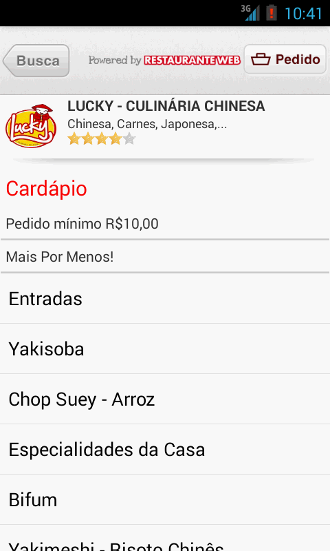 Lucky - Culinária Chinesa截图3