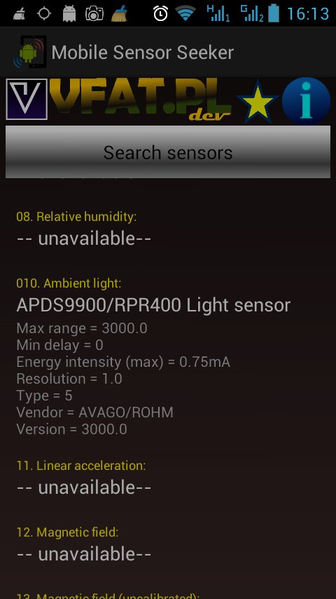 Mobile Sensor Seeker 移动...截图2