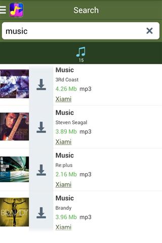 MP3 Downloader: 下载音乐文件截图2