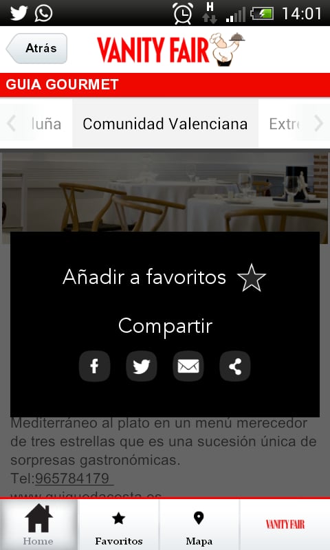 Gu&iacute;a Gourmet Vanity Fair截图2