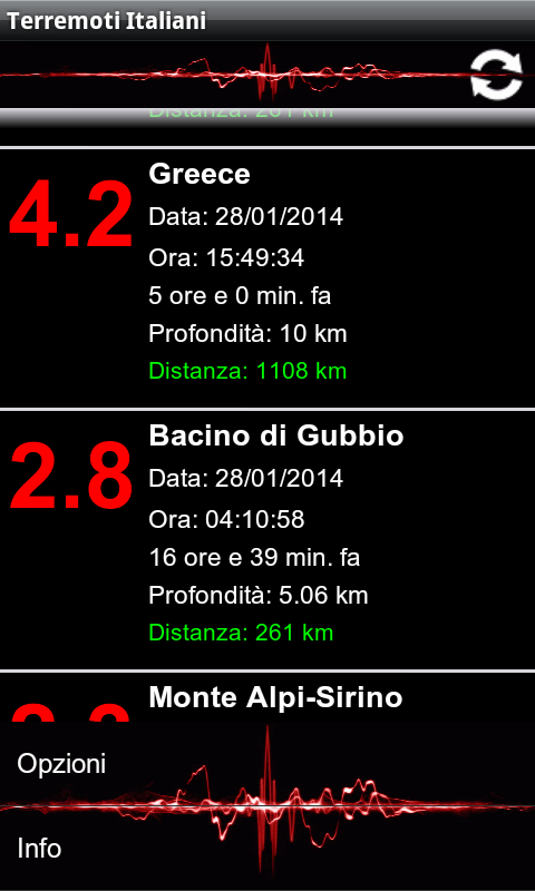 Terremoti Italia ed alert截图2