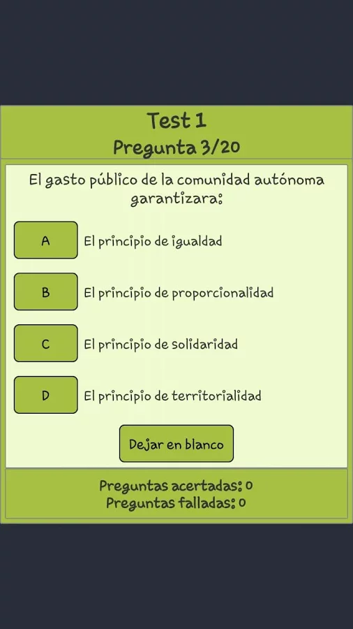 TestOpos Estatuto de Andalucía截图3