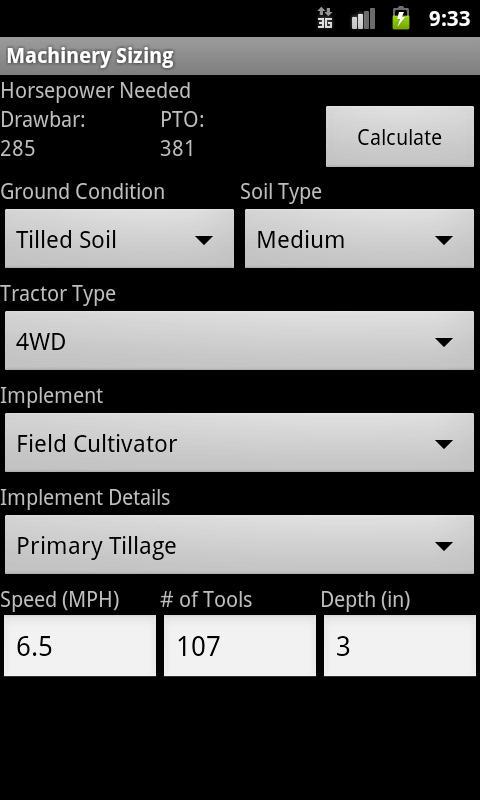 Machinery Sizing截图3