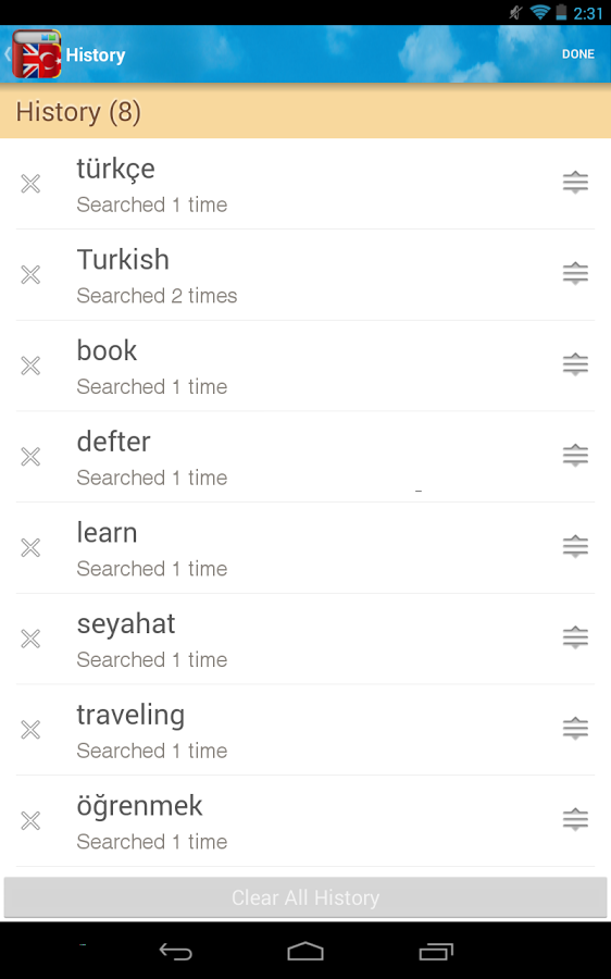 Turkish English Dictionary截图8