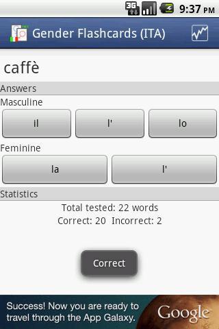 Gender Flashcards (Italian)截图1
