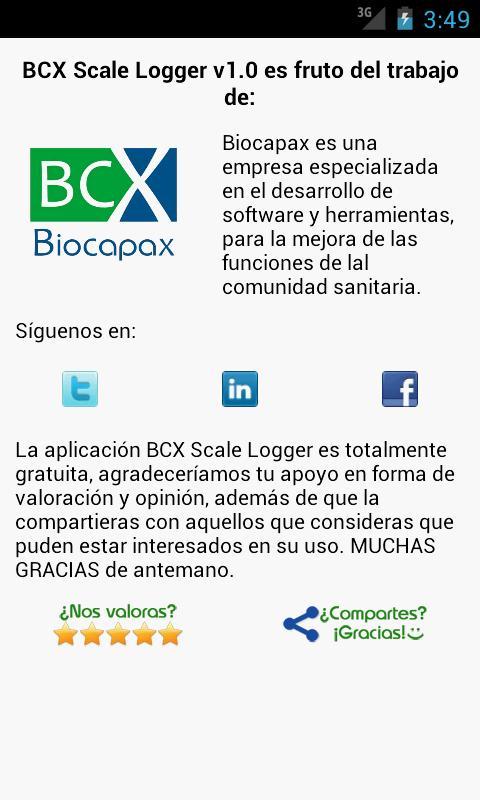 BCX SCALE LOGGER截图7