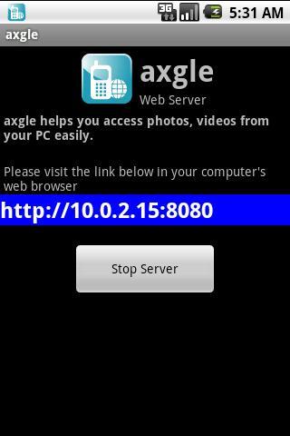 axgle web server截图1