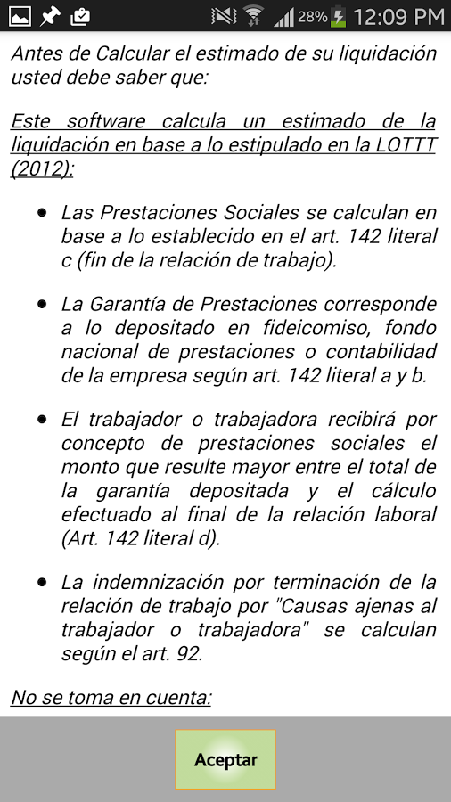 Cálculo Prestaciones Sociales截图4